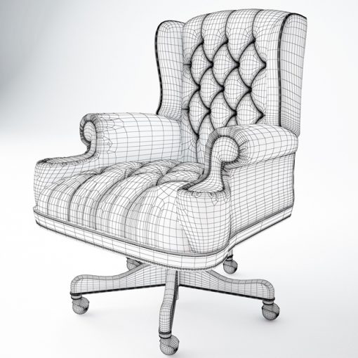 Thomasville Executive Office Chair 3D Model 2