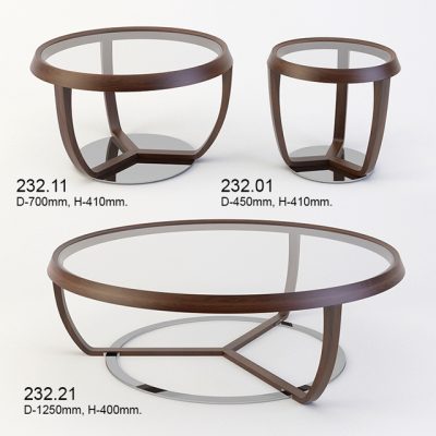 Tonon 232 Coffee Table Set 3D Model
