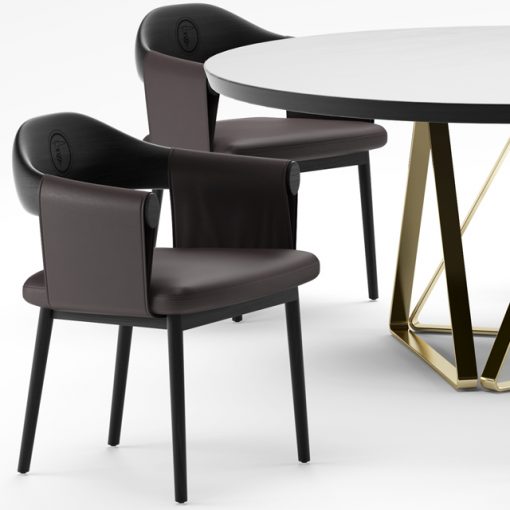 Trussardi Casa Larzia Table & Chair 3D Model 5