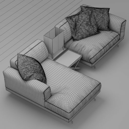 Vibieffe Fancy Sofa 3D Model 3