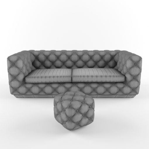 Victoria Couch 3D Model 3