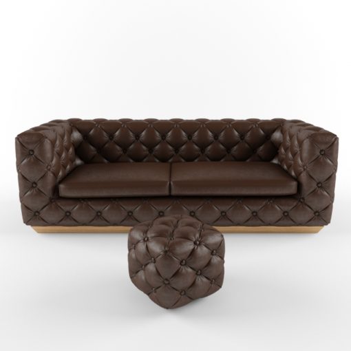 Victoria Couch 3D Model 4