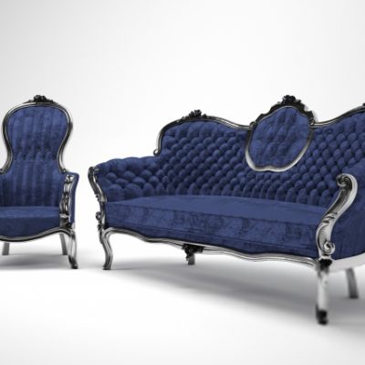 Victorian Sofa & Chair 3D Model