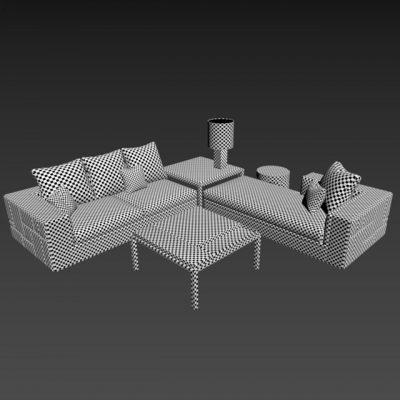 Visionnaire Babylon Sofa 3D Model 6