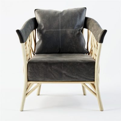 Wicker Lounge Chair 3D Model