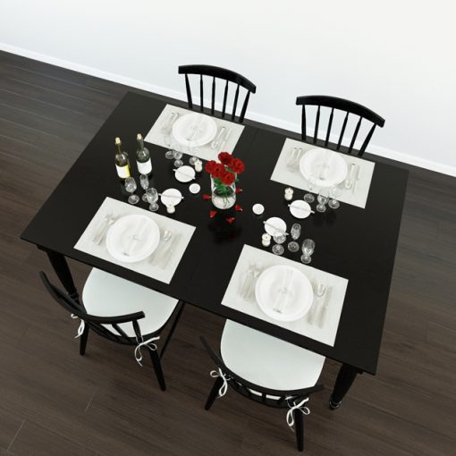 Wolcott Dining Table 3D Model 2