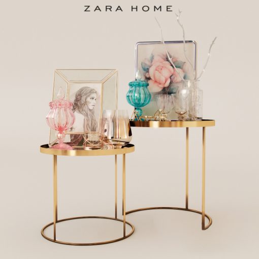 Zara Home Table Pack 3D Model
