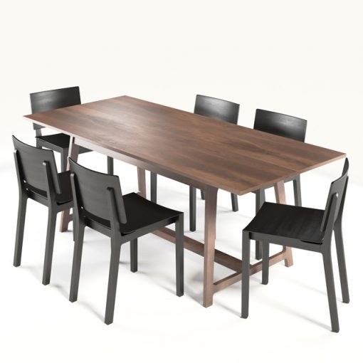 Zeitraum Tavola Zeitraum Finn Table & Chair 3D Model