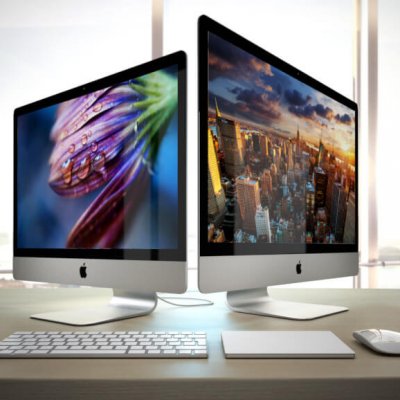 Apple iMac 2015 4k 5k RETINA with Accessories 3d model