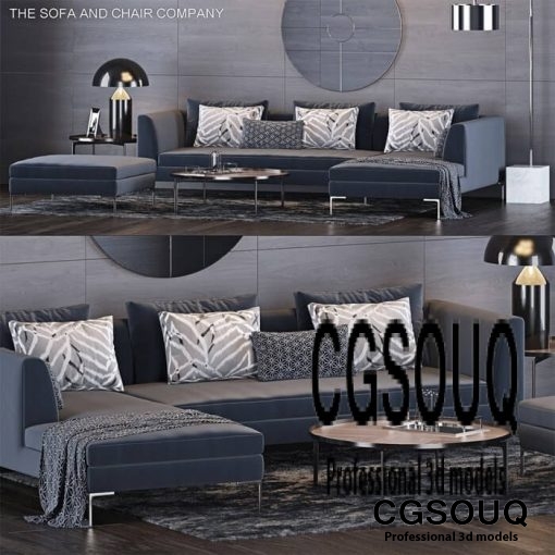 The Sofa and Chair Company Sofa 3D Model 1